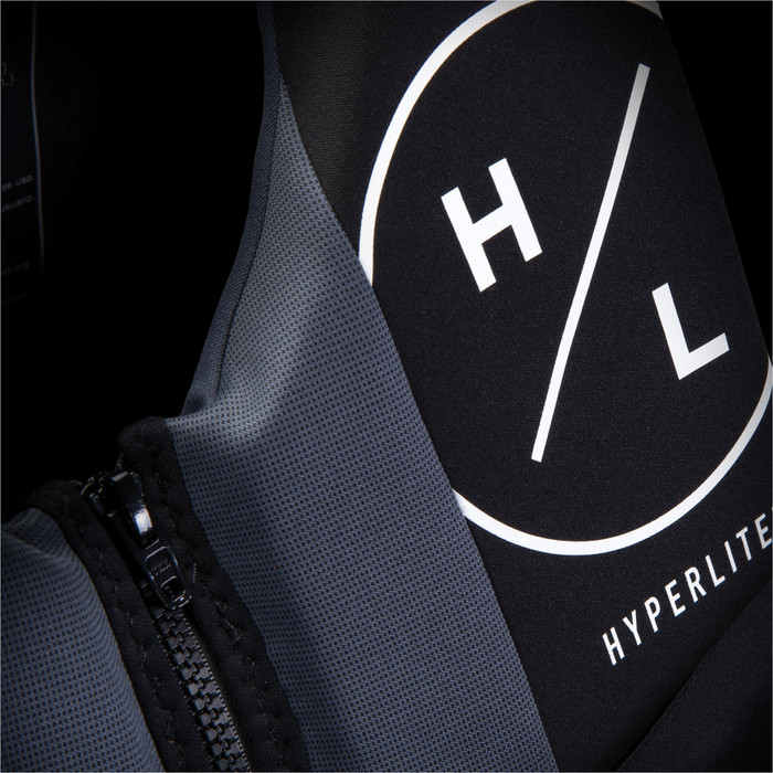 2024 Hyperlite Hommes Prime CGA Chest Zip Impact Vest H22V-CGA-PR-AS - Black / Ash